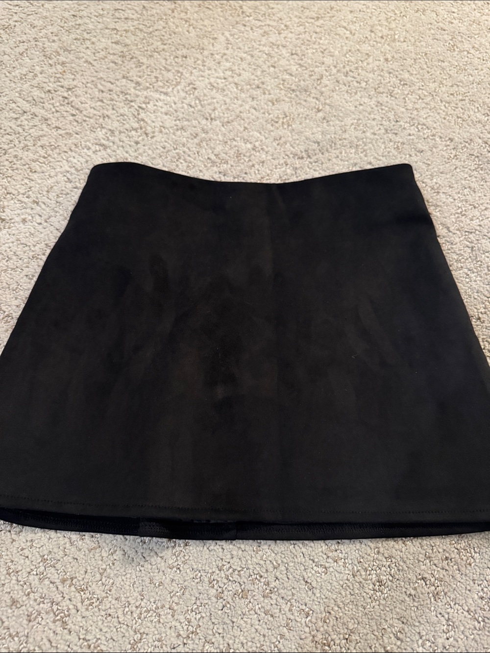 Revolve Black Women's Suede Mini Skirt